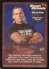 Shawn Michaels face card